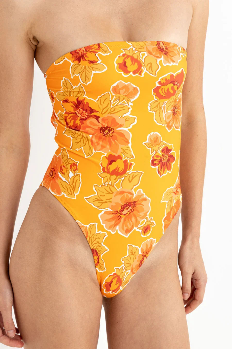 Ayla Floral Strapless One Piece