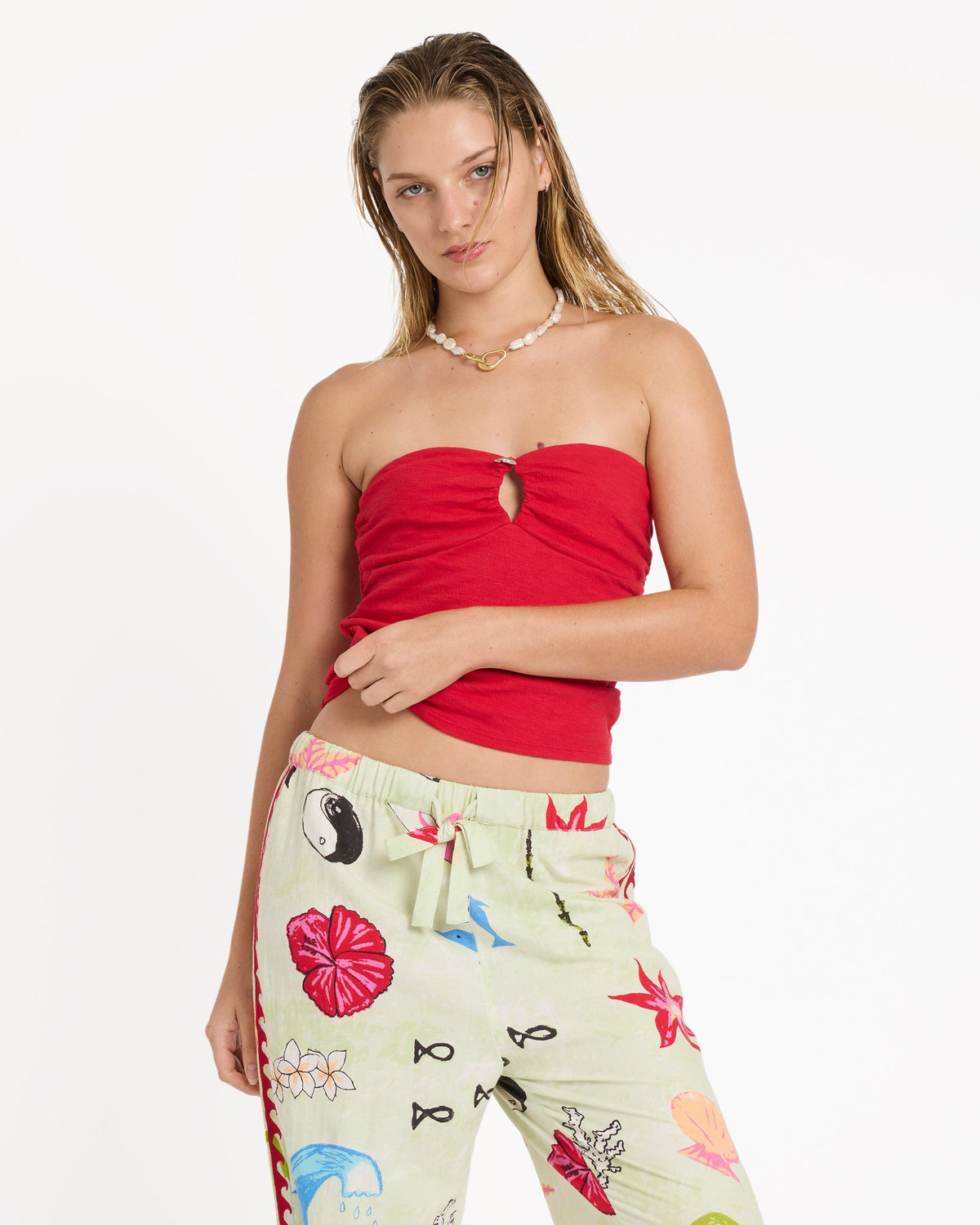 Lottie Hall Splasher Knit Tube Top
