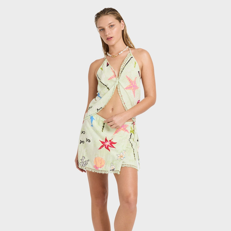 Lottie Hall Woven Mini Skirt