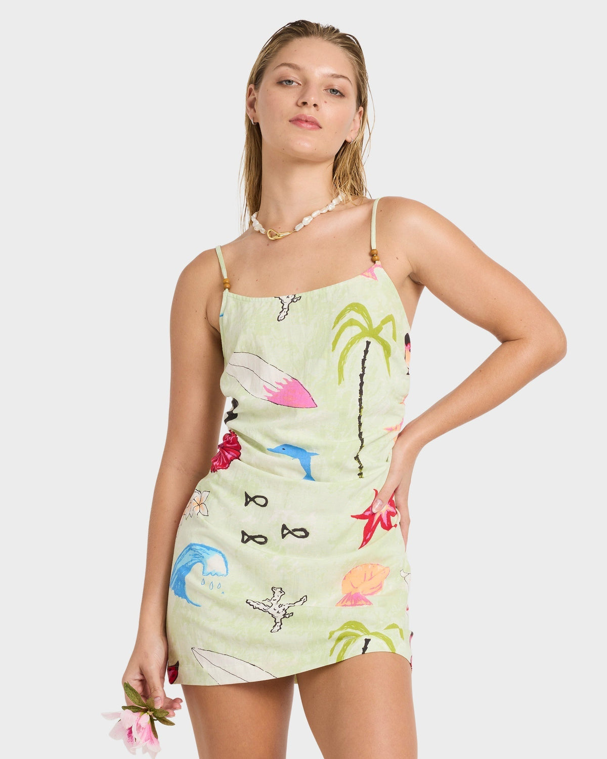 Lottie Hall Woven Mini Dress