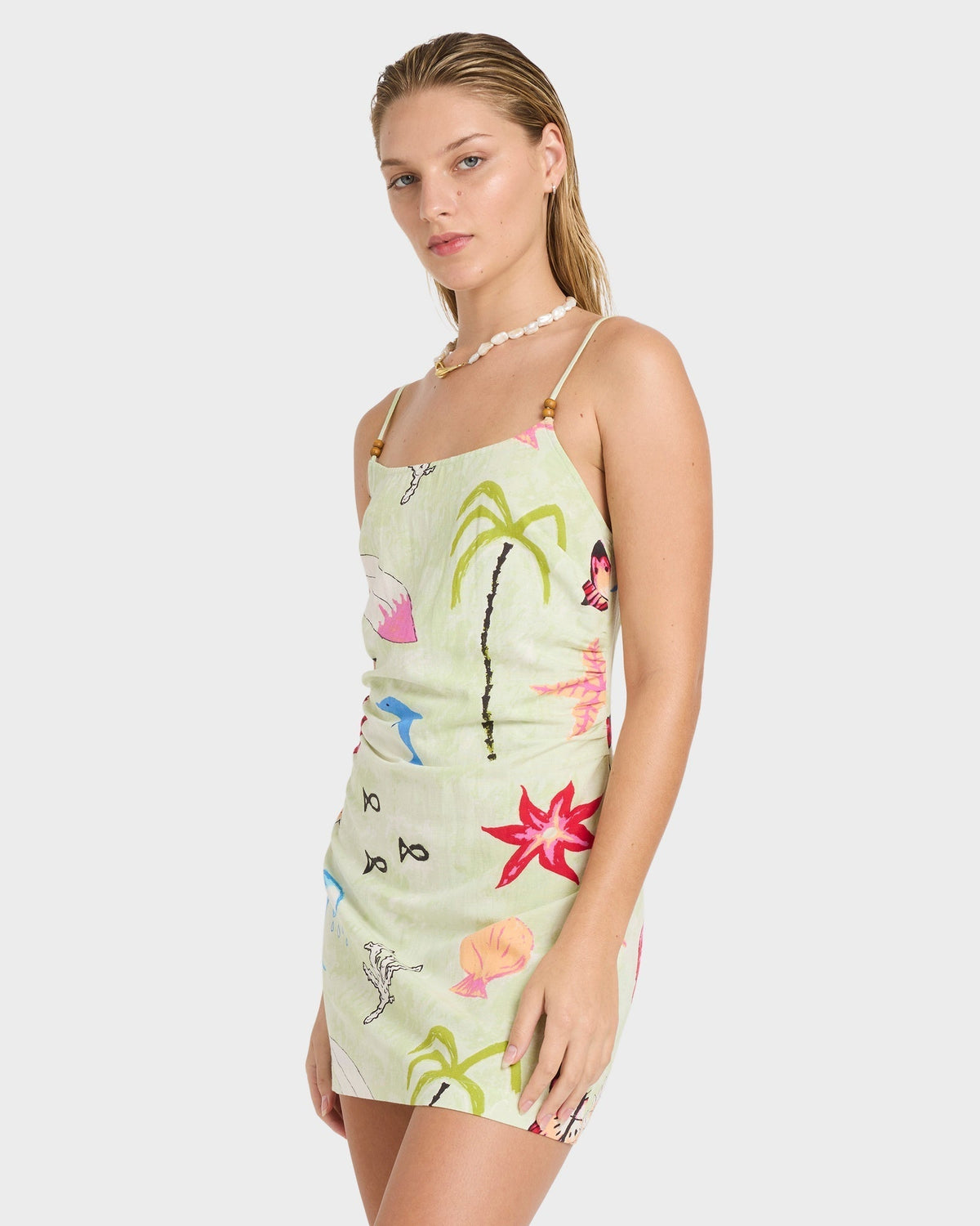 Lottie Hall Woven Mini Dress