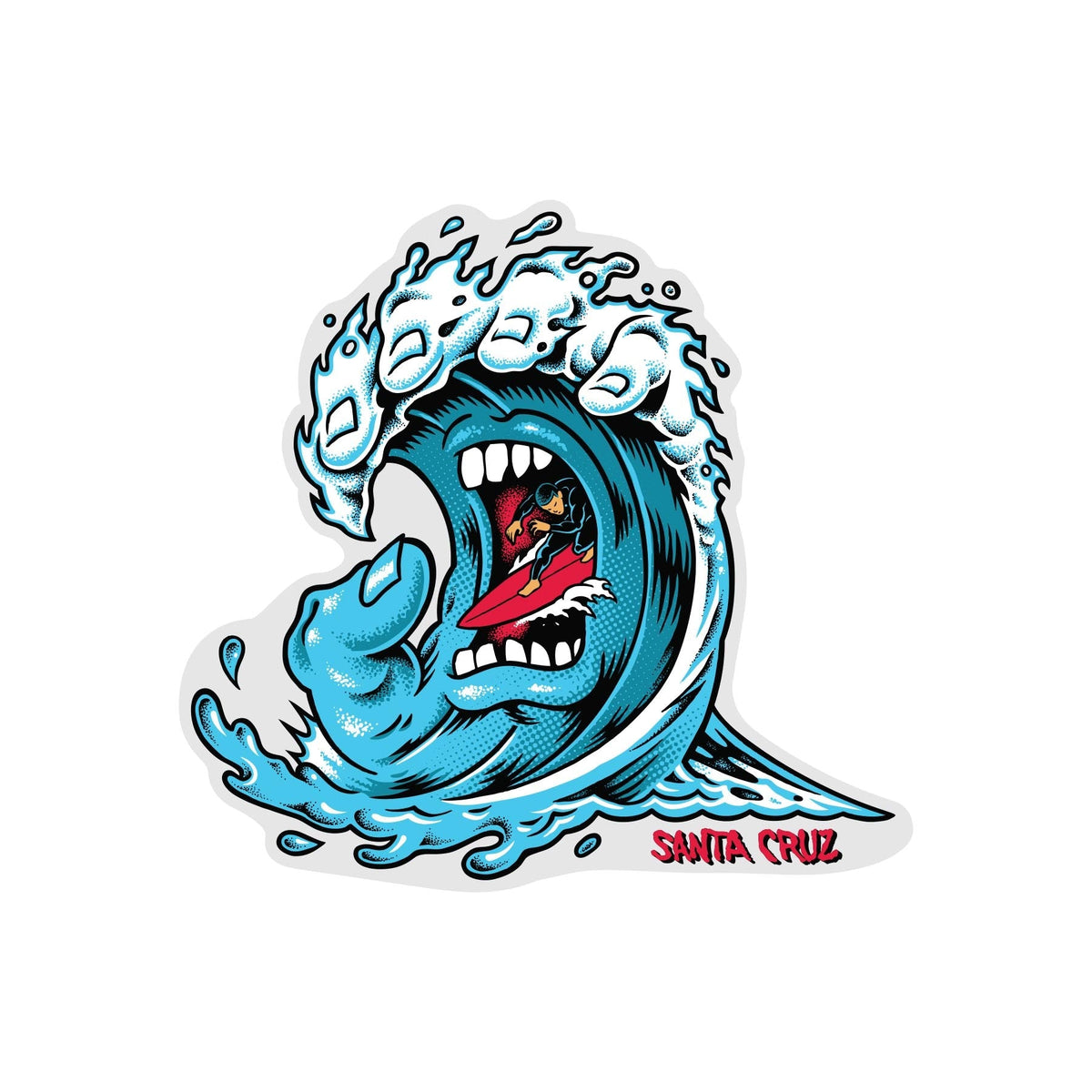4.25" Screaming Wave Sticker