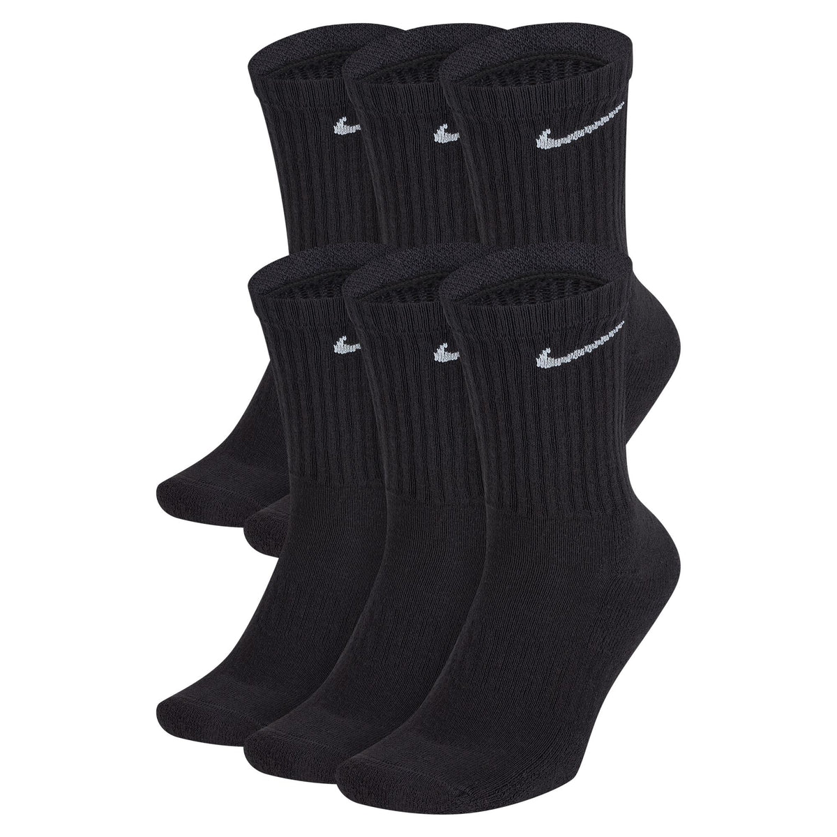 Everyday Cushioned Crew Socks 6 Pairs