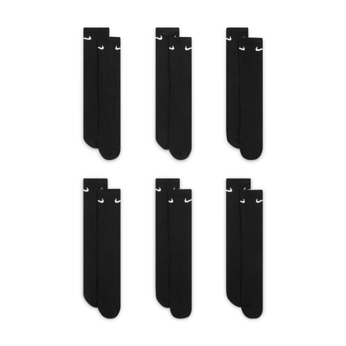 Everyday Cushioned Crew Socks 6 Pairs