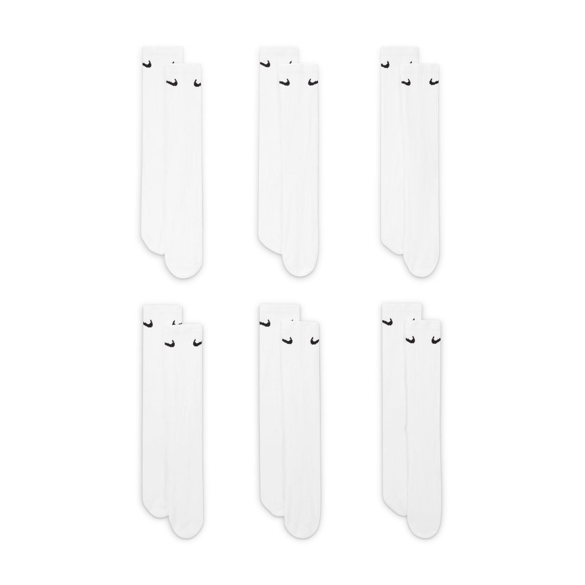 Everyday Cushioned Crew Socks 6 Pairs