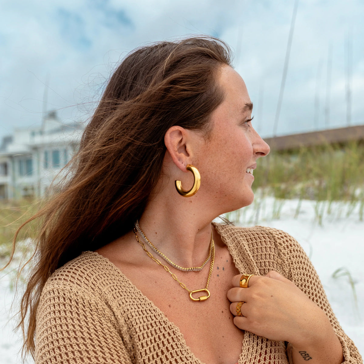Jolie Large Hoops