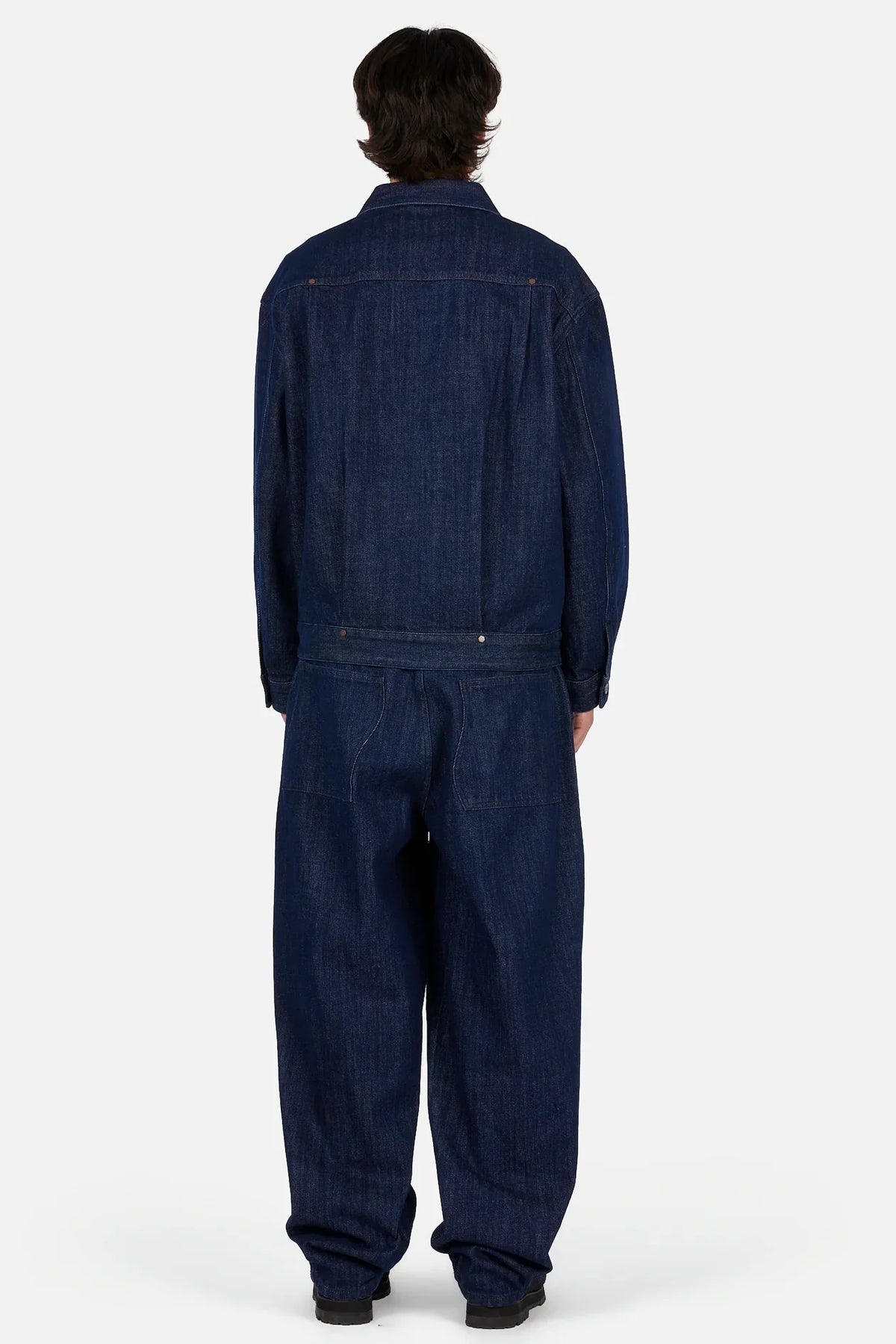 Pleated Denim Jacket