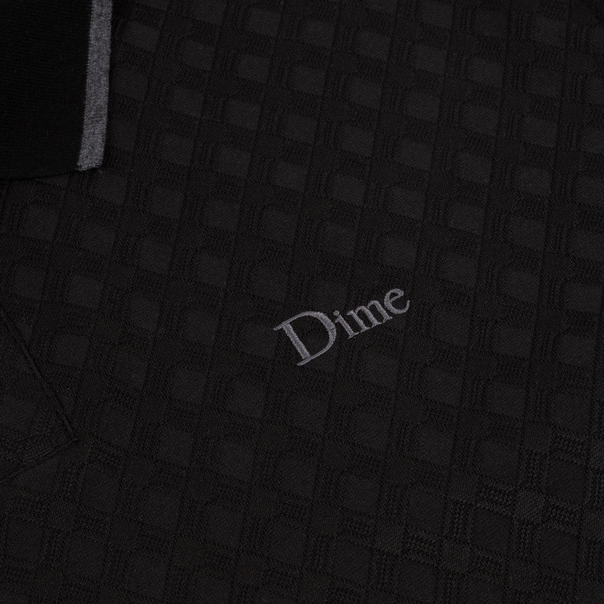 Jacquard Long Sleeve Polo