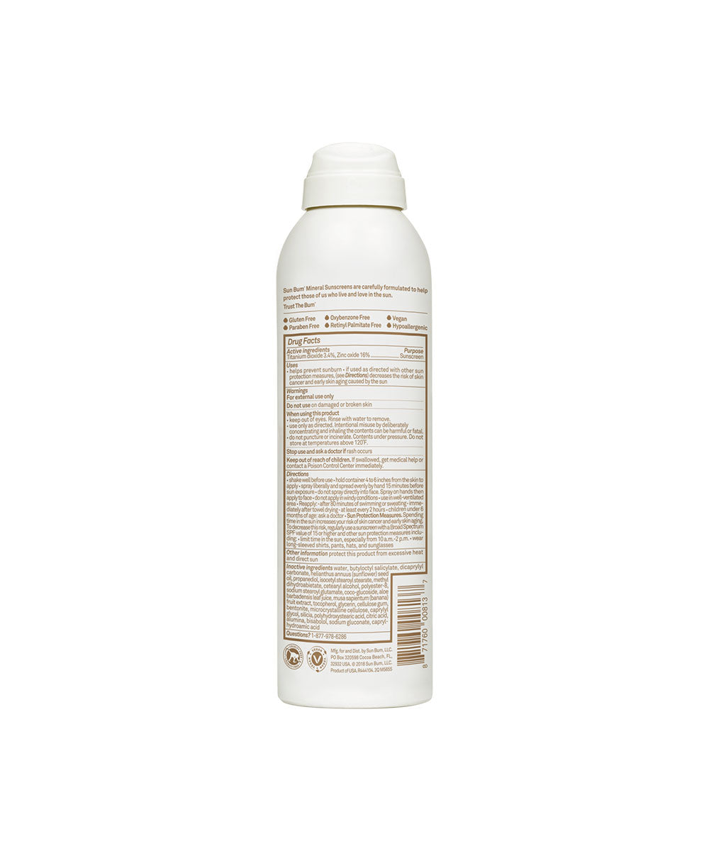 Mineral SPF 50 Sunscreen Spray 6 Oz